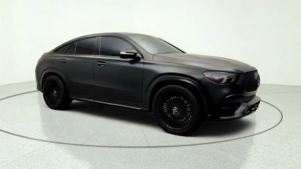 Used 2021 Black Matte Wrap Mercedes-Benz AMG® GLE 53 Coupe w/ Night Pkg & Carbon Fiber Trim image 3