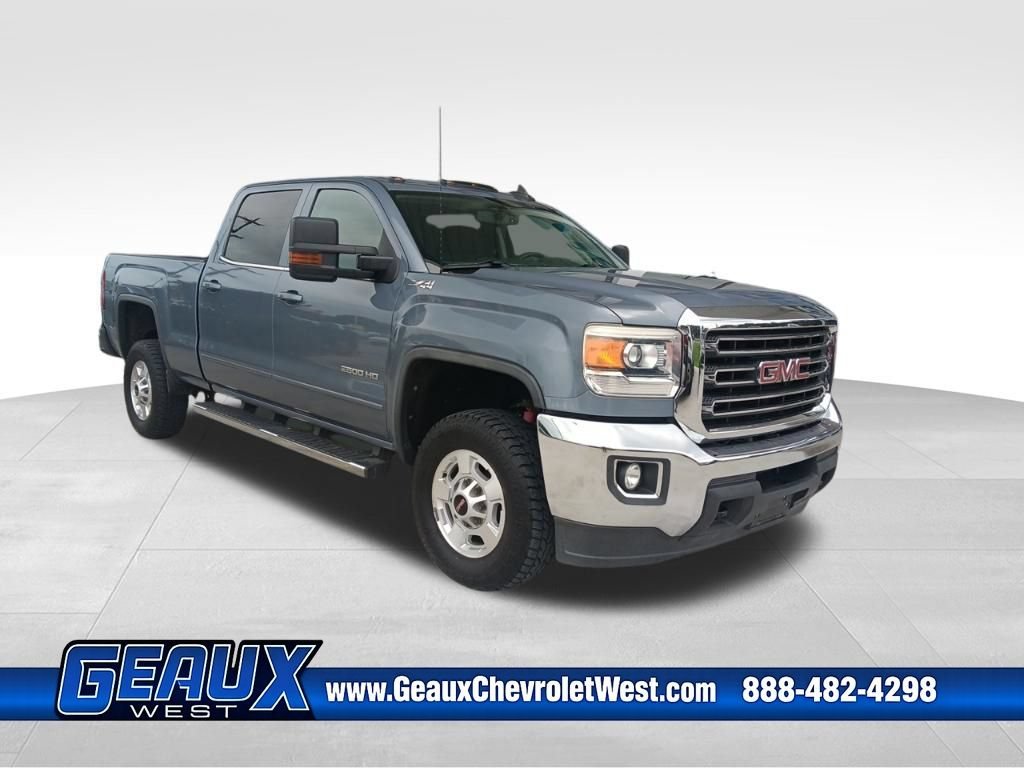Used 2015 LIGHT STEEL GRAY METALLIC GMC SLE image 1