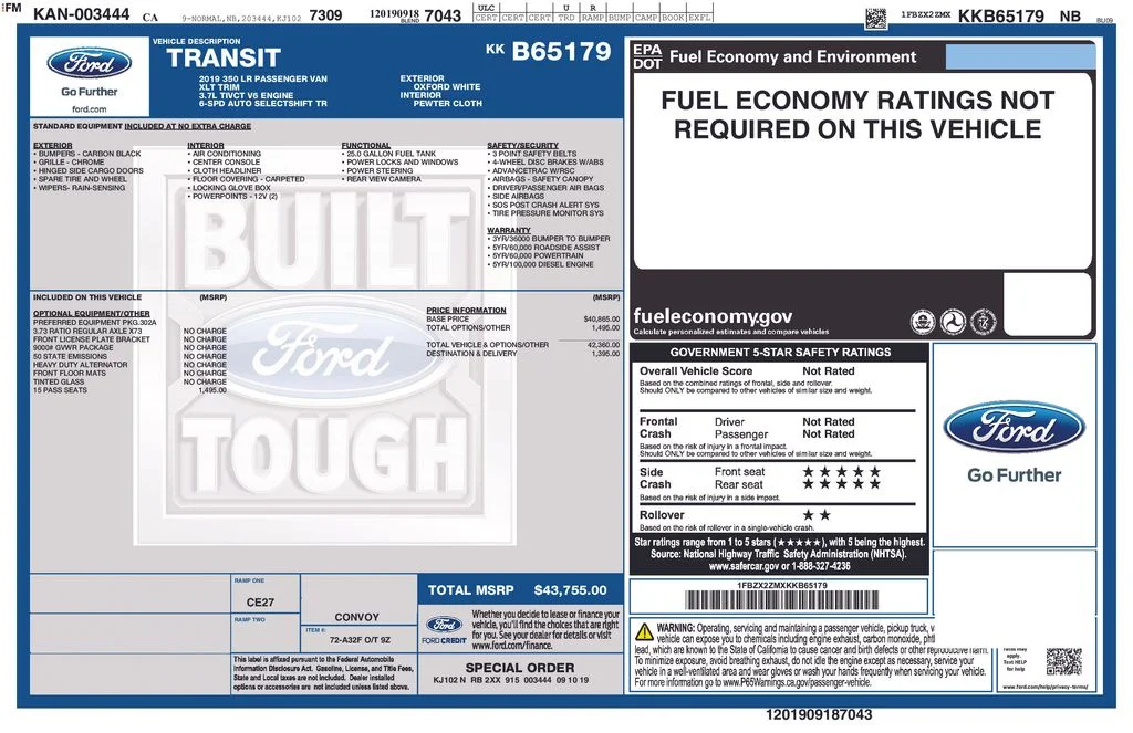 Used 2019 White Ford XLT image 3