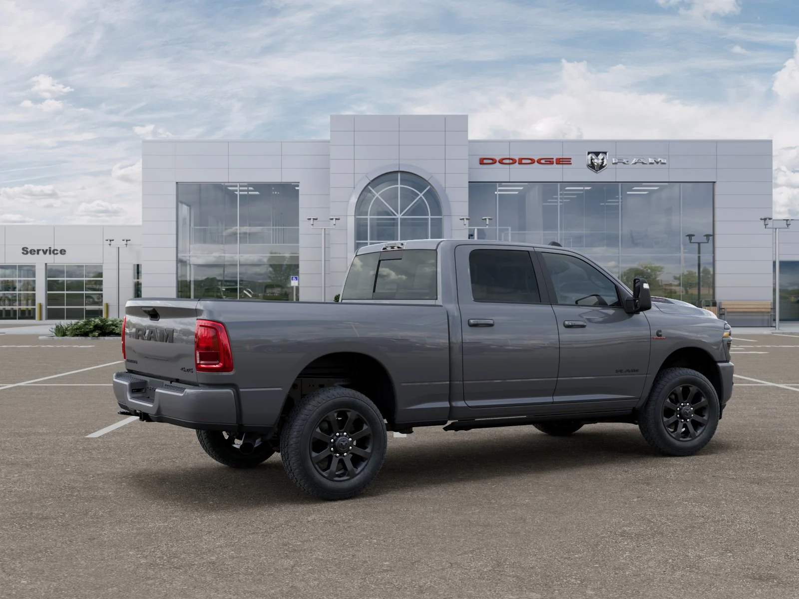 New 2026 Ceramic Gray Clear-Coat Exterior Paint RAM Laramie image 30