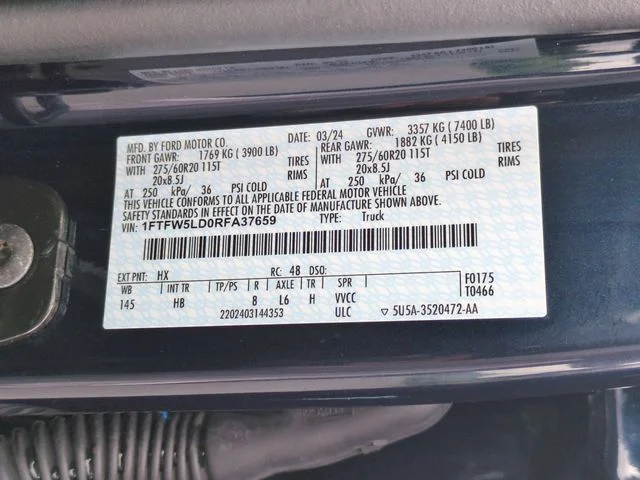 Used 2024 Blue Ford Lariat image 37