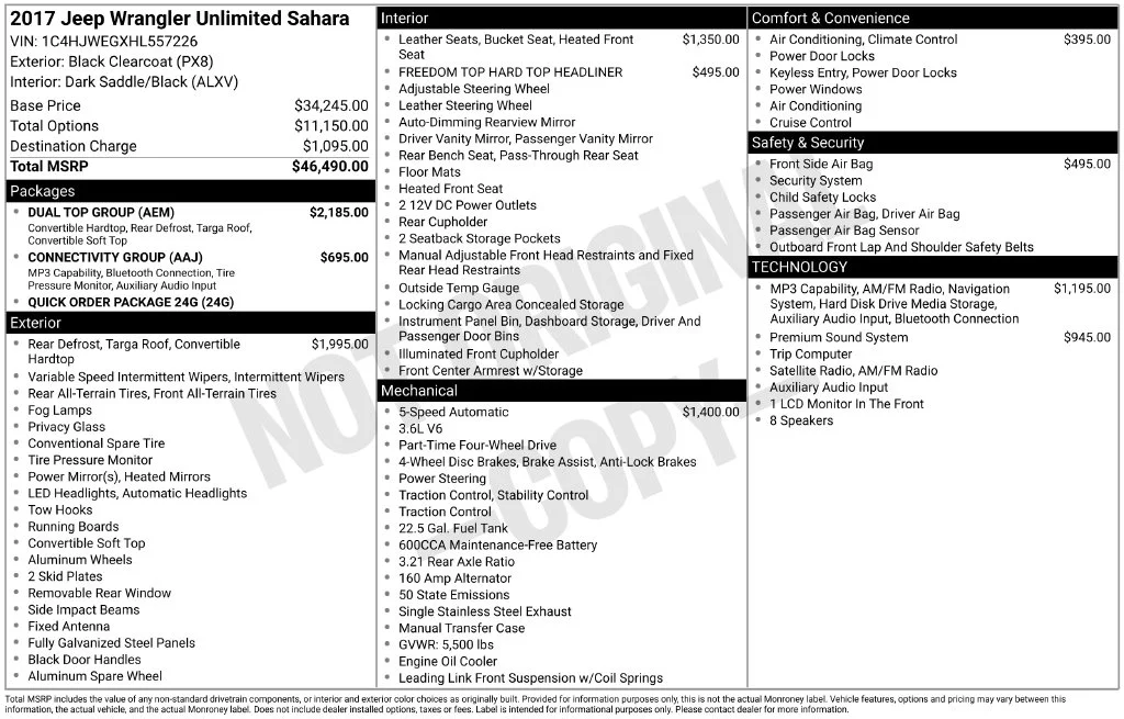 Used 2017 Black Jeep Unlimited Sahara image 11