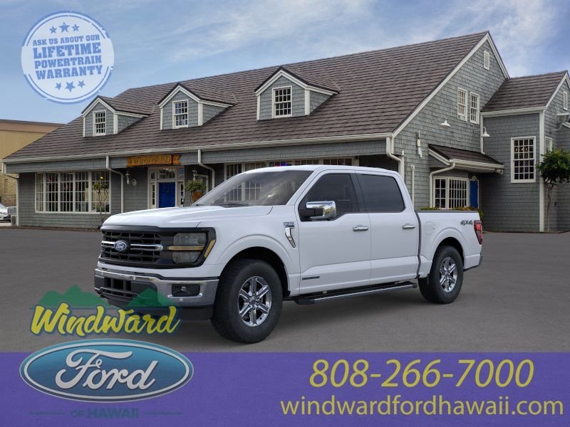 New 2025 Space White Metallic Ford XLT image 1