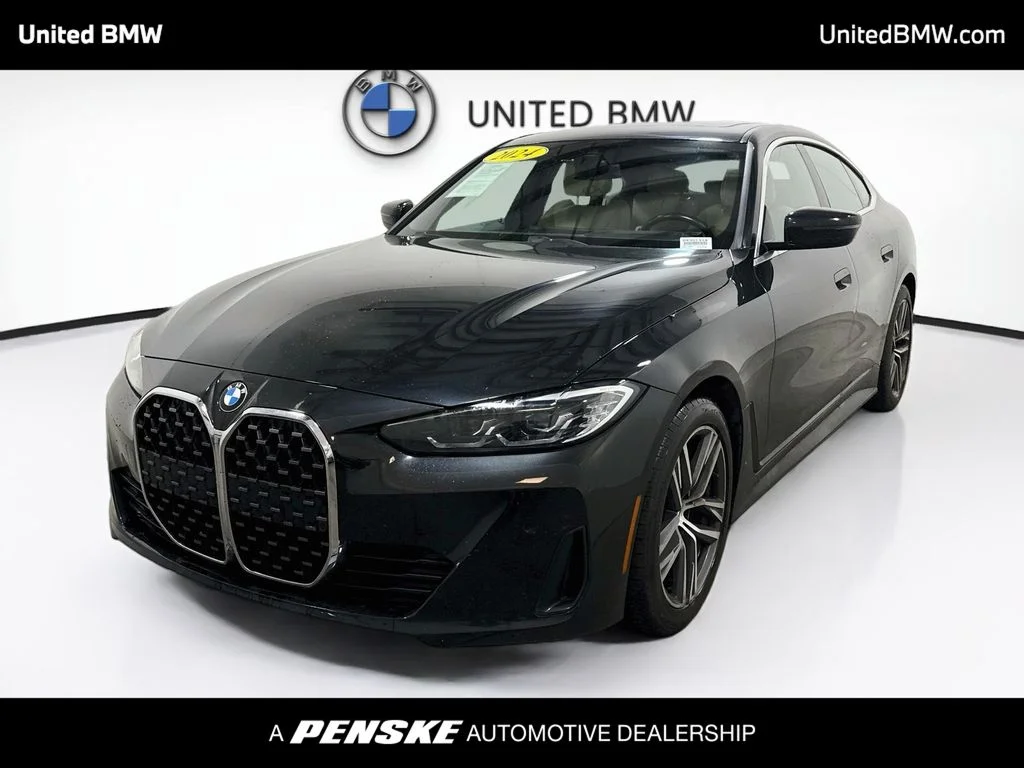 Used 2024 Black Sapphire Metallic BMW 430i Gran Coupe image 1