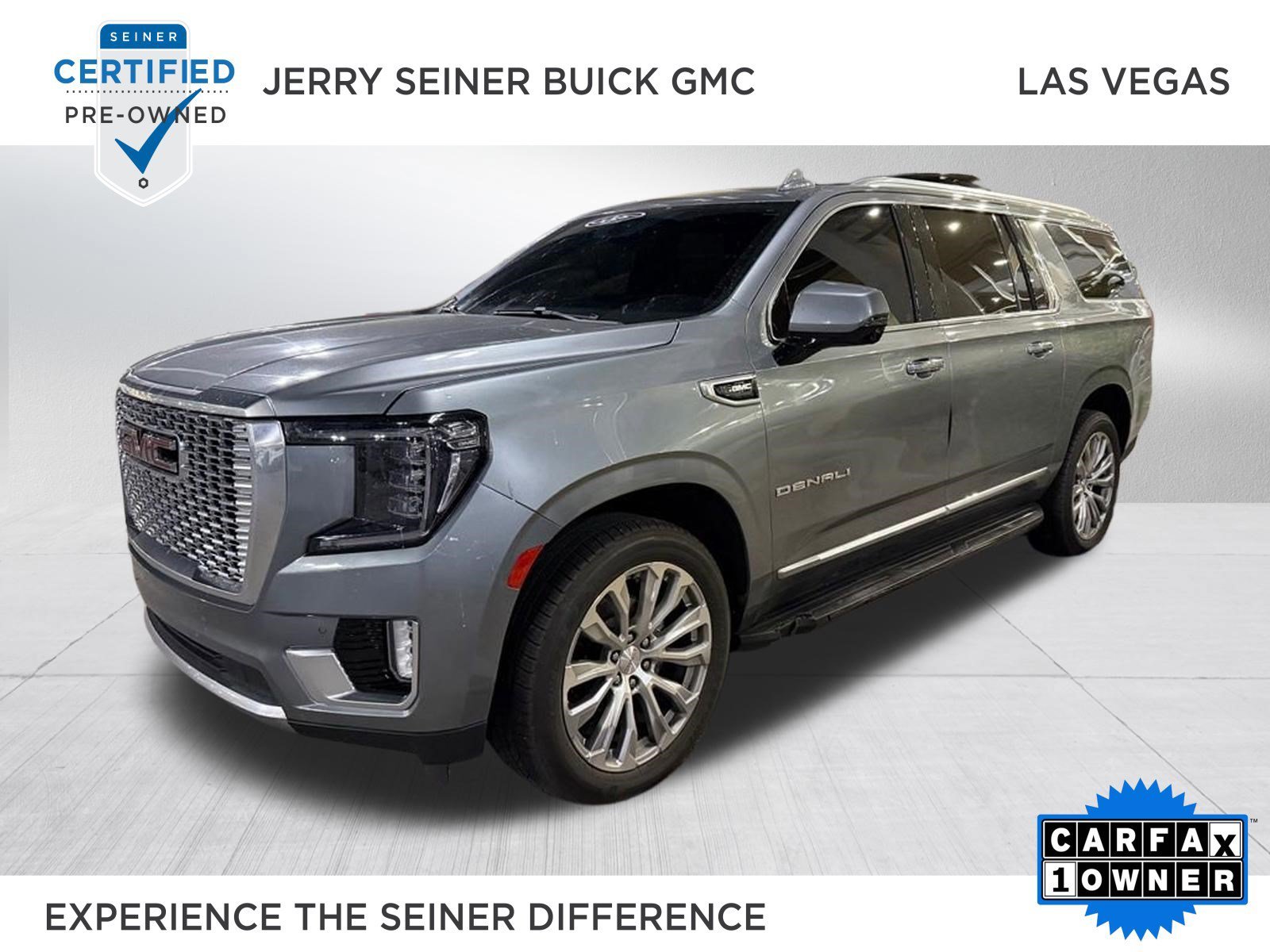 Used 2022 Satin Steel Metallic GMC Denali image 1