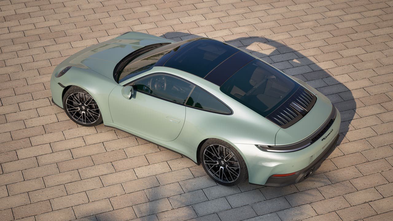 New 2027 Shade Green Metallic Porsche Carrera 4S image 4