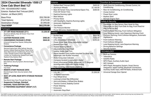 Used 2024 Red Chevrolet LT image 32