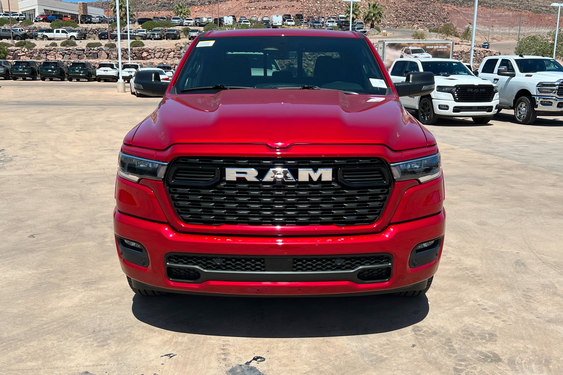 New 2026 Molten Red Pearl-Coat Exterior Paint RAM Big Horn image 9