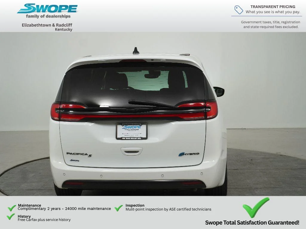 Used 2024 Bright White Clearcoat Chrysler Hybrid S Appearance Pkg image 9