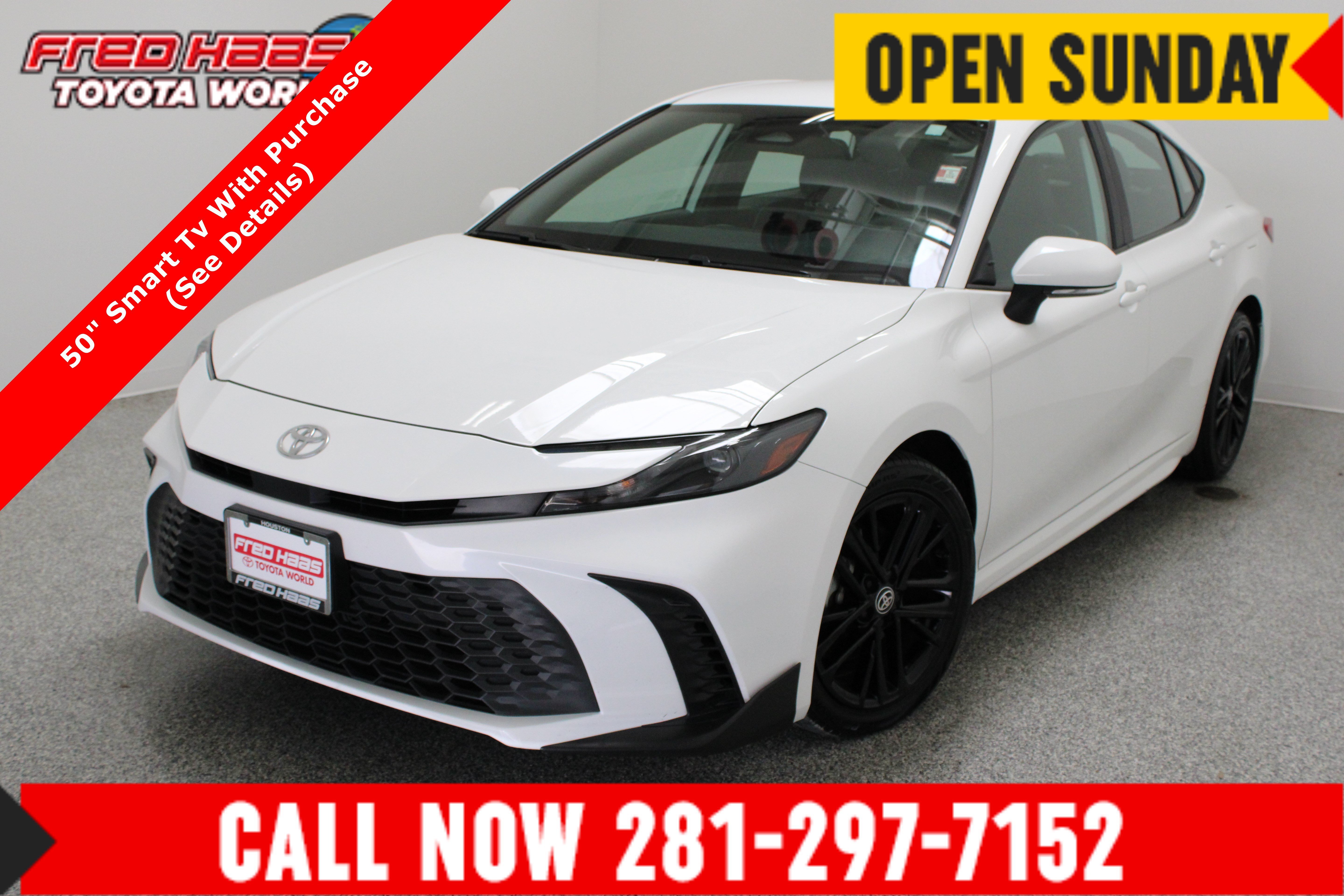 Used 2025 White Toyota SE image 1