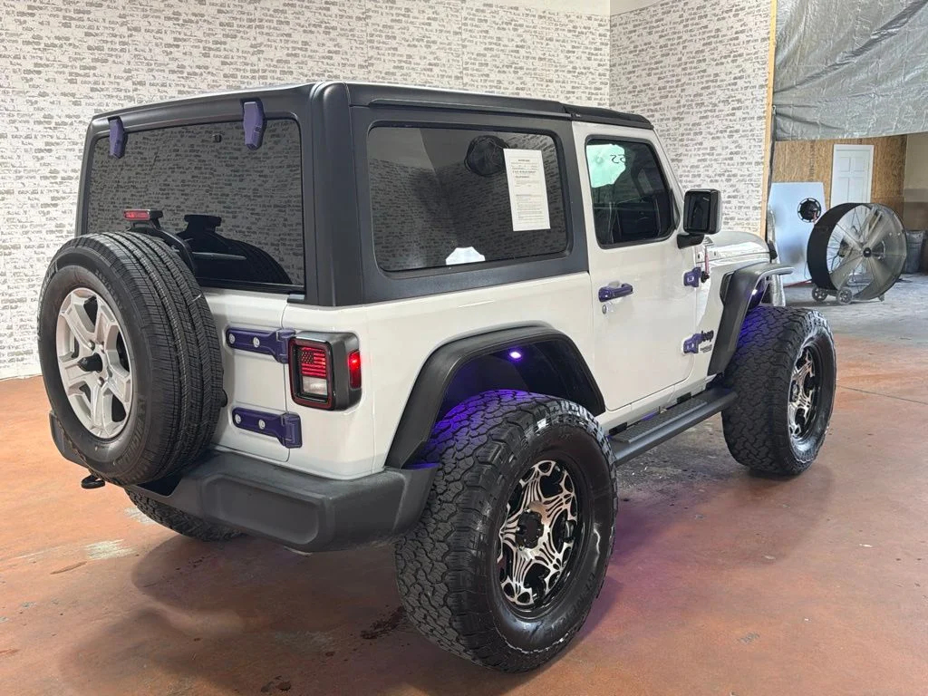 Used 2021 Bright White Clearcoat Jeep Sport S image 7