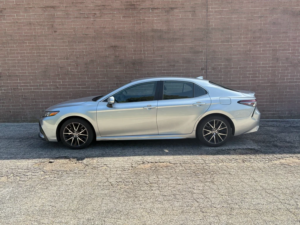 Used 2024 Celestial Silver Metallic Toyota SE image 3