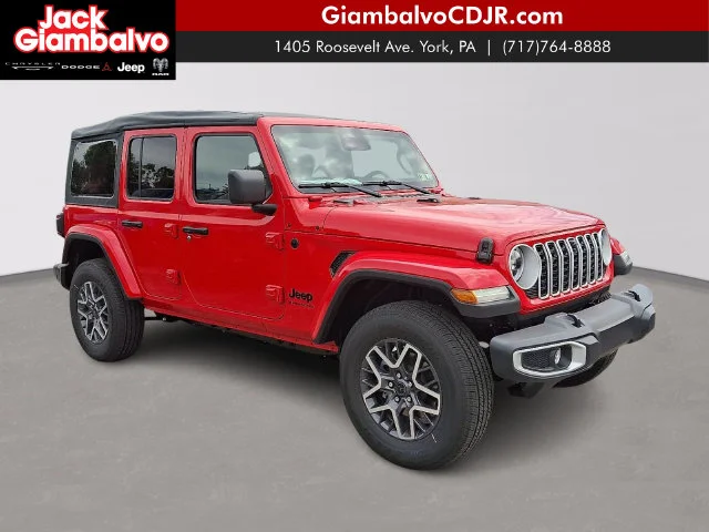 New 2025 Red Jeep Sahara image 1
