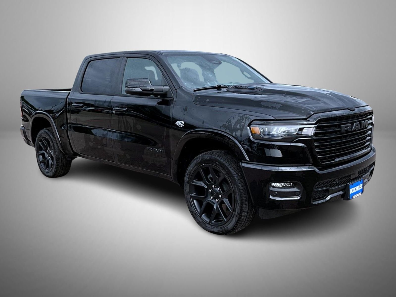New 2026 Diamond Black Crystal Pearl-Coat Exterior Paint RAM Laramie image 3