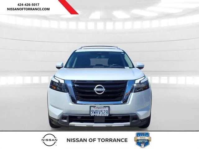 Certified Used 2025 White Nissan Platinum image 2
