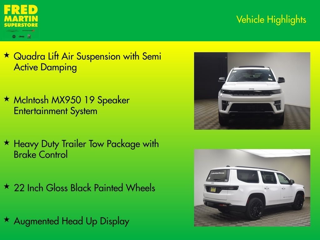 New 2026 Bright White Clear-Coat Exterior Paint Jeep Limited Reserve image 15