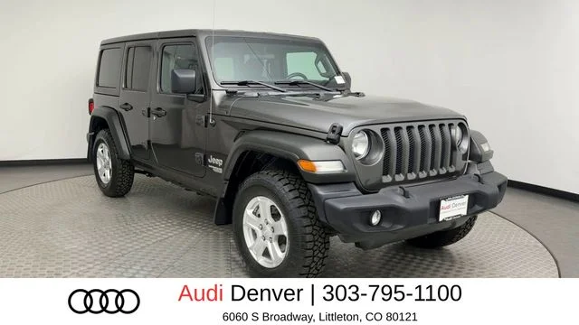 Used 2020 Gray Jeep Unlimited Sport image 8
