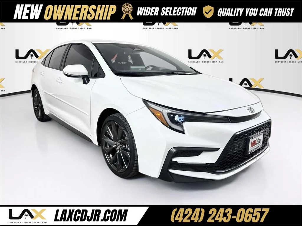 Used 2025 White Toyota SE image 1