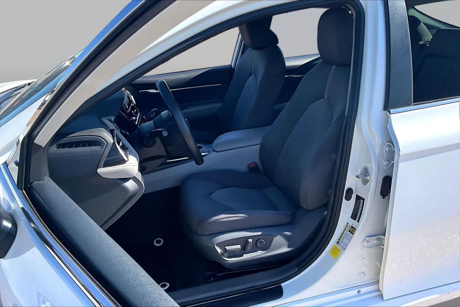 Used 2021 Super White Toyota LE image 8