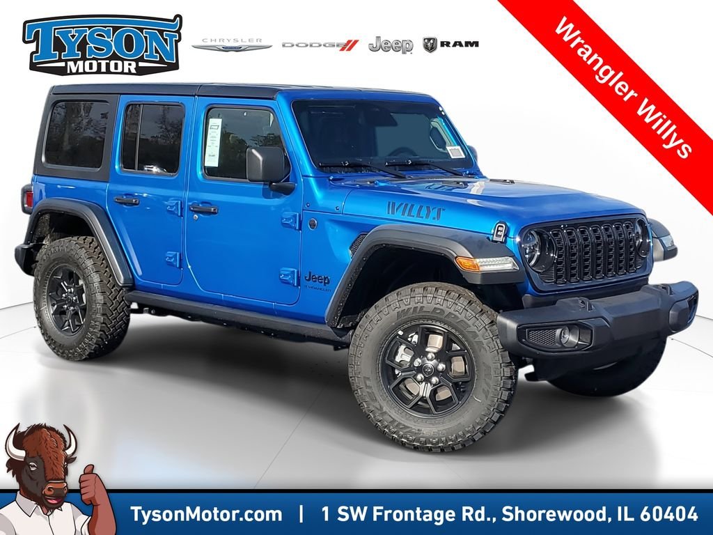 New 2026 Hydro Blue Pearlcoat Jeep Willys image 1