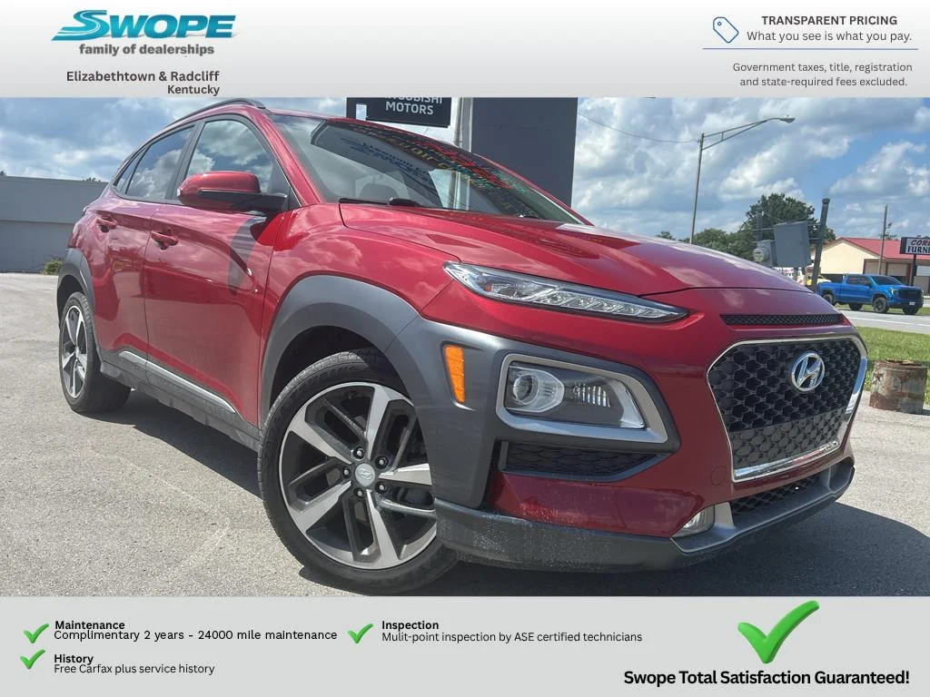 Used 2020 Pulse Red Hyundai Limited image 1