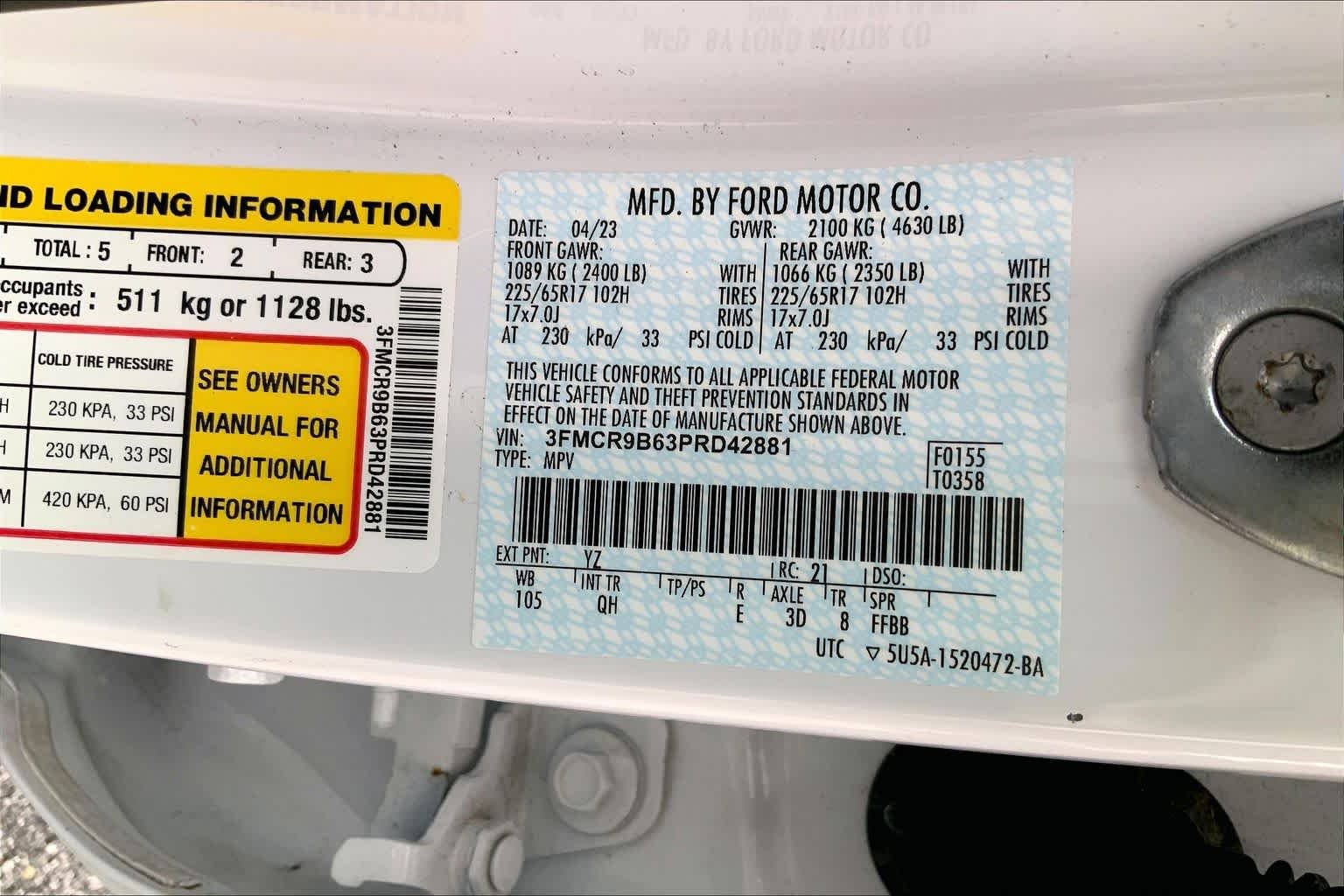 Used 2023 Oxford White Ford Big Bend image 29