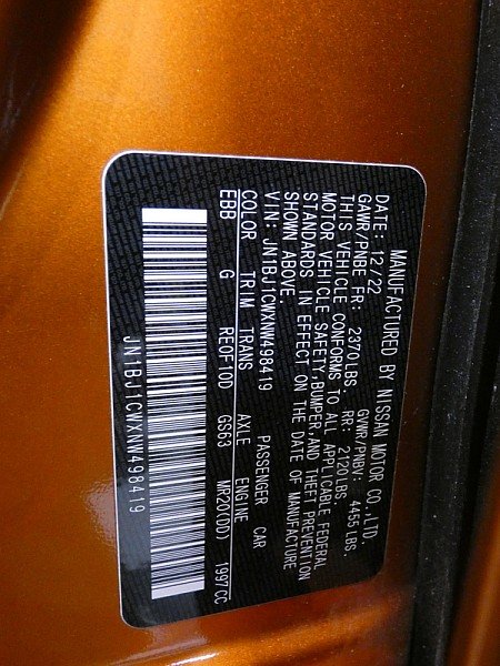 Used 2022 ORANGE Nissan AWD SL image 29