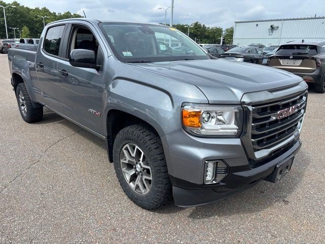 Used 2021 Satin Steel Metallic GMC 4WD AT4 w/Leather image 1