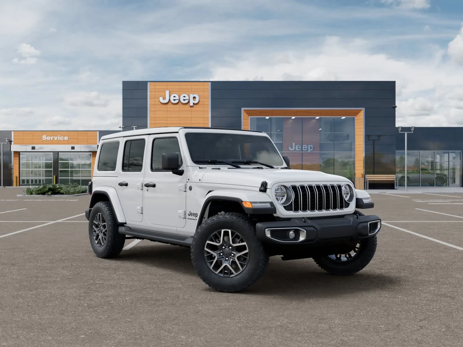 New 2027 Bright White Clearcoat Jeep Sahara image 5