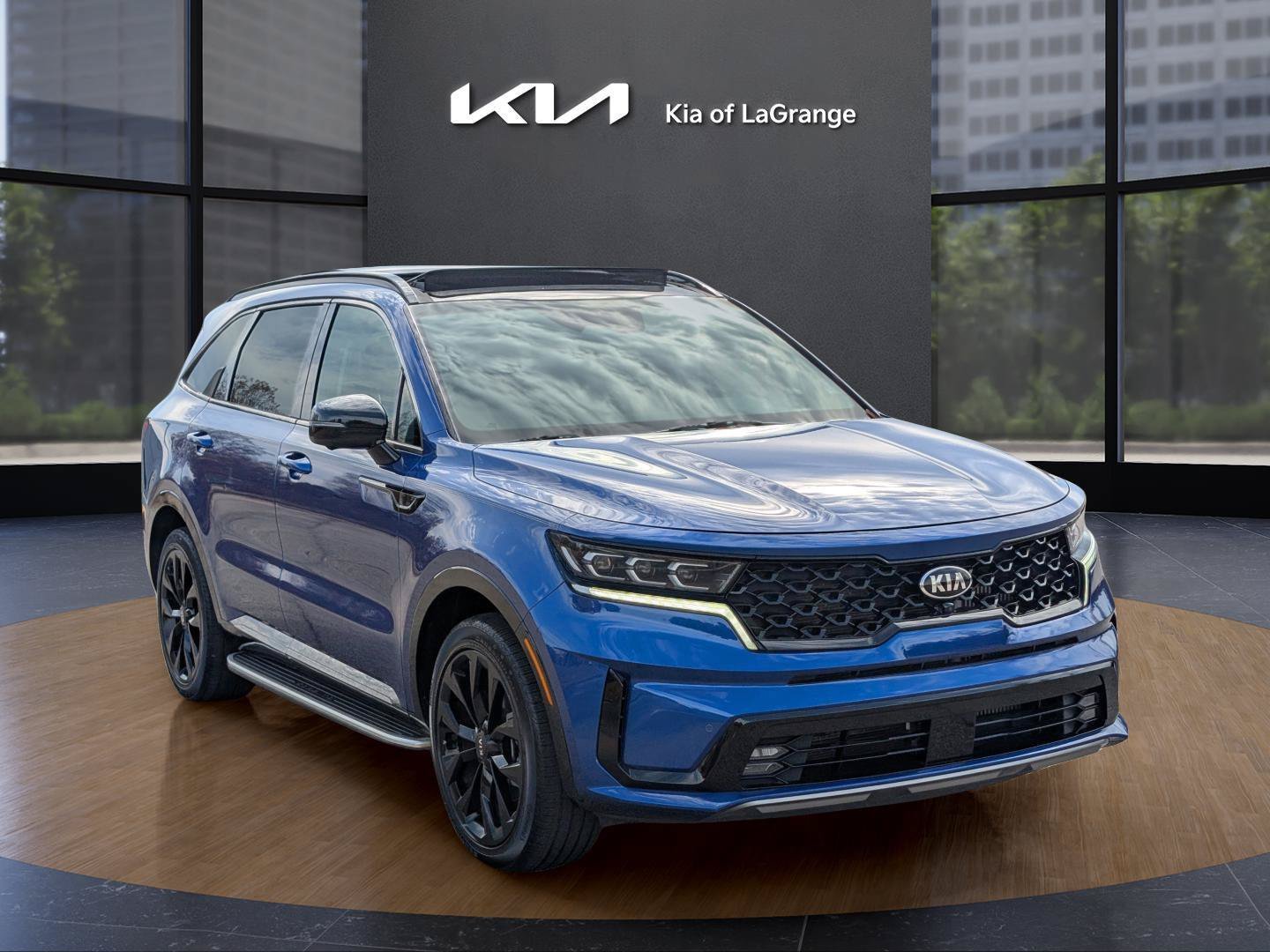 Used 2021 Blue Kia SX Prestige image 3