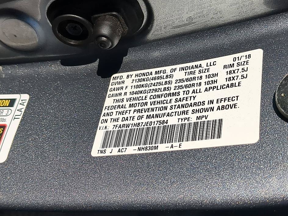 Used 2018 Lunar Silver Metallic Honda EX-L image 38