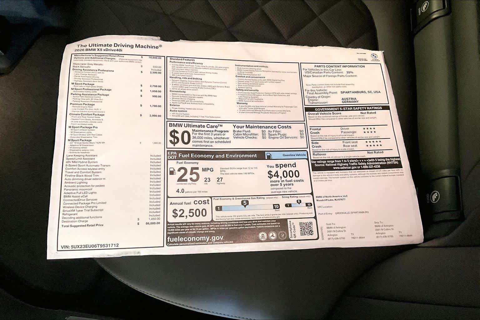 New 2026 Skyscraper Grey Metallic BMW xDrive40i image 19