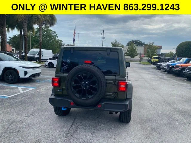 Used 2024 Green Jeep Sahara 4xe image 4