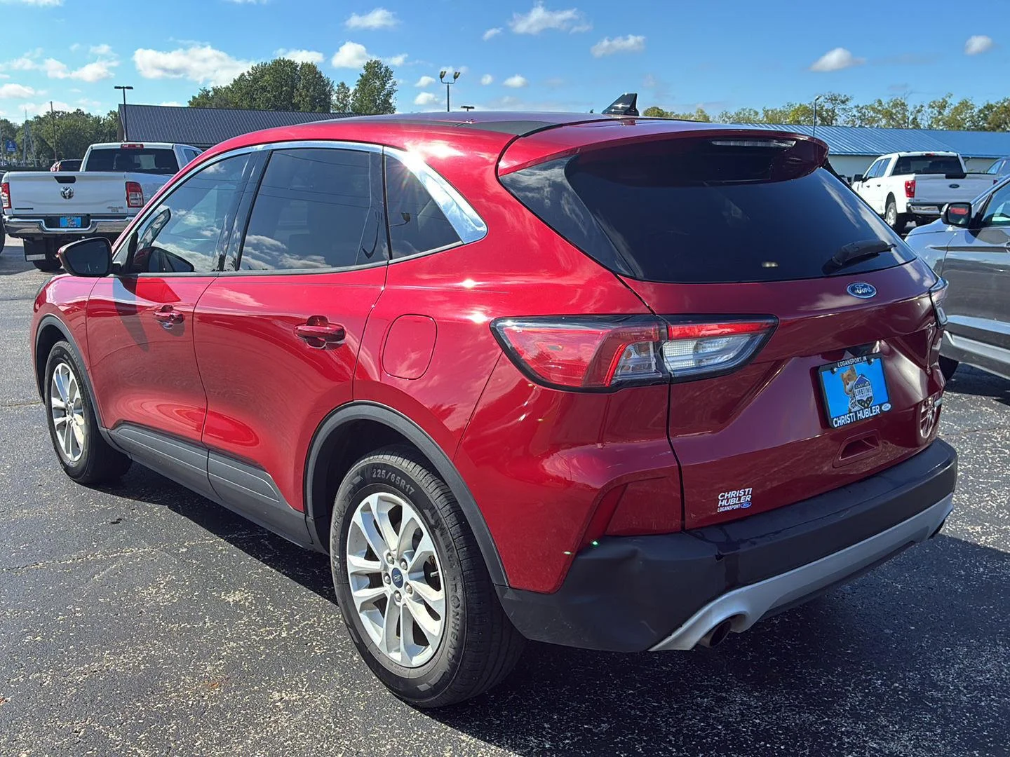 Used 2020 Rapid Red Metallic Tinted Clearcoat Ford SE image 3
