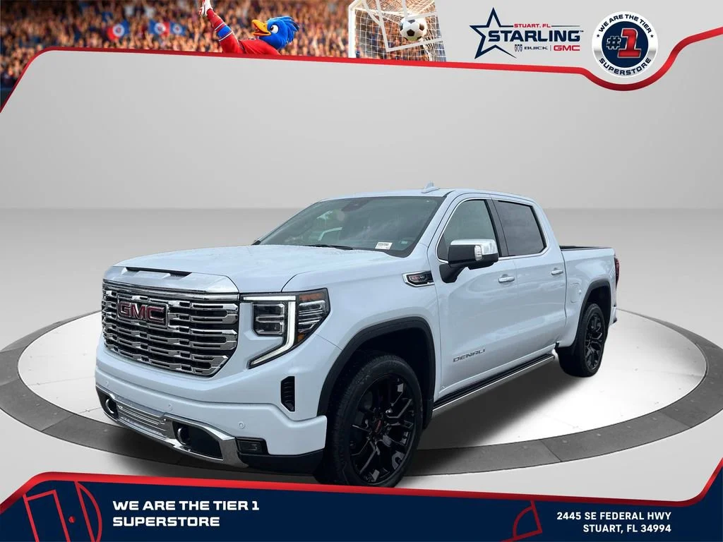New 2026 Glacier White Tricoat GMC Denali image 1