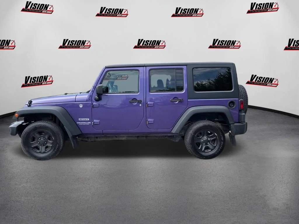 Used 2017 Purple Jeep Unlimited Sport image 7