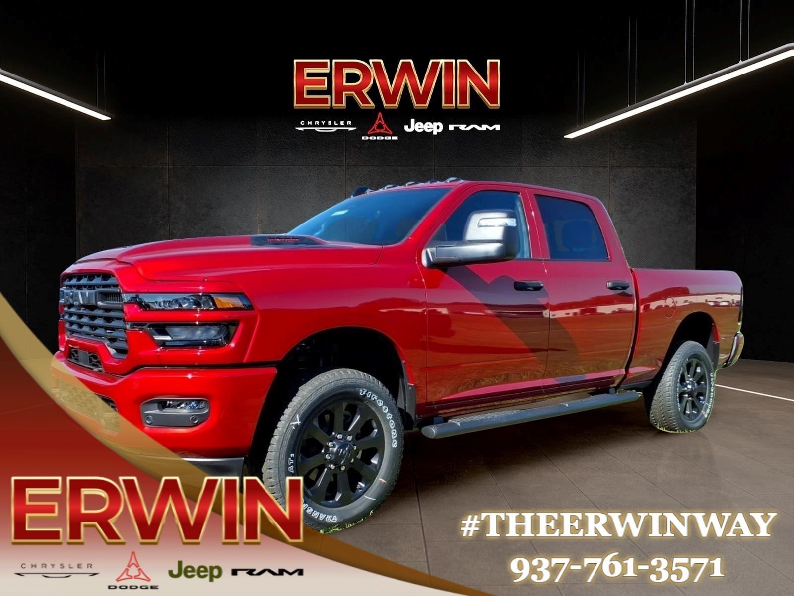 New 2026 Molten Red Pearl-Coat Exterior Paint RAM Tradesman image 3