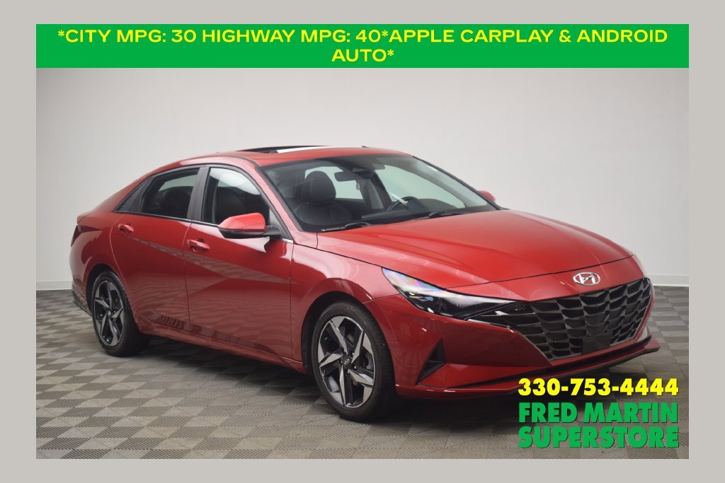 Used 2023 Scarlet Red Pearl Hyundai Limited image 1