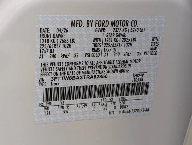 New 2026 Oxford White Ford XL image 53
