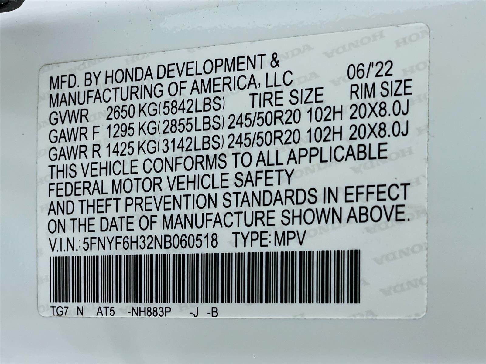 Used 2022 Platinum White Pearl Honda Sport image 38