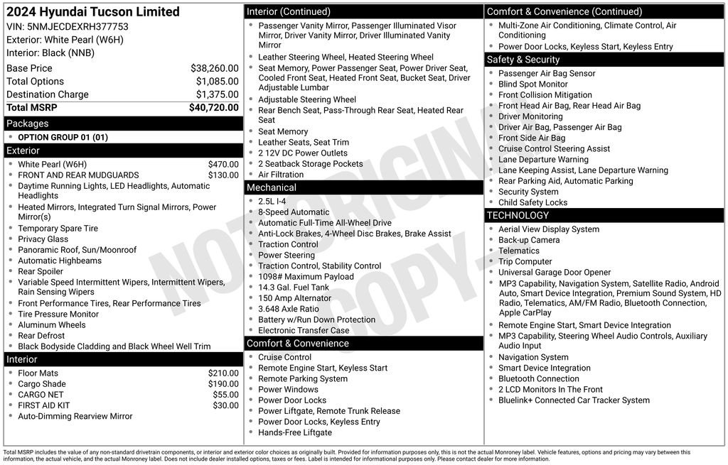 Used 2024 White Hyundai Limited image 25