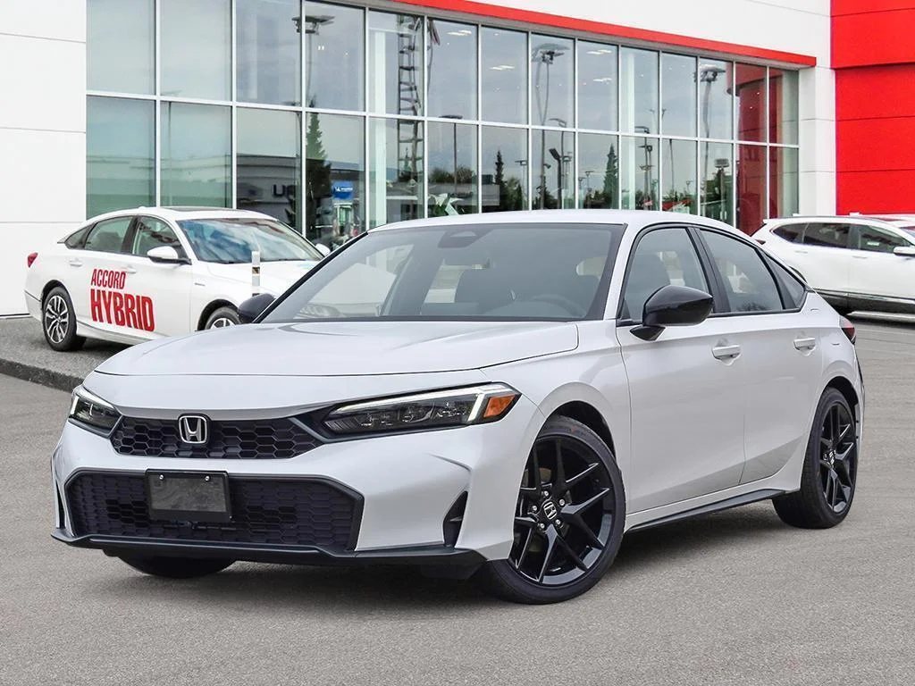 New 2026 Platinum White Pearl Honda Sport CVT Sporty looks. Practical soul image 1