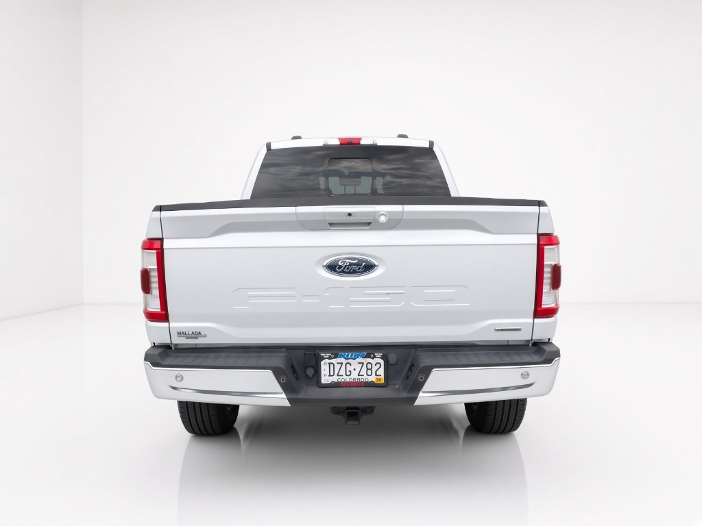 Used 2021 Space White Metallic Ford LARIAT image 8