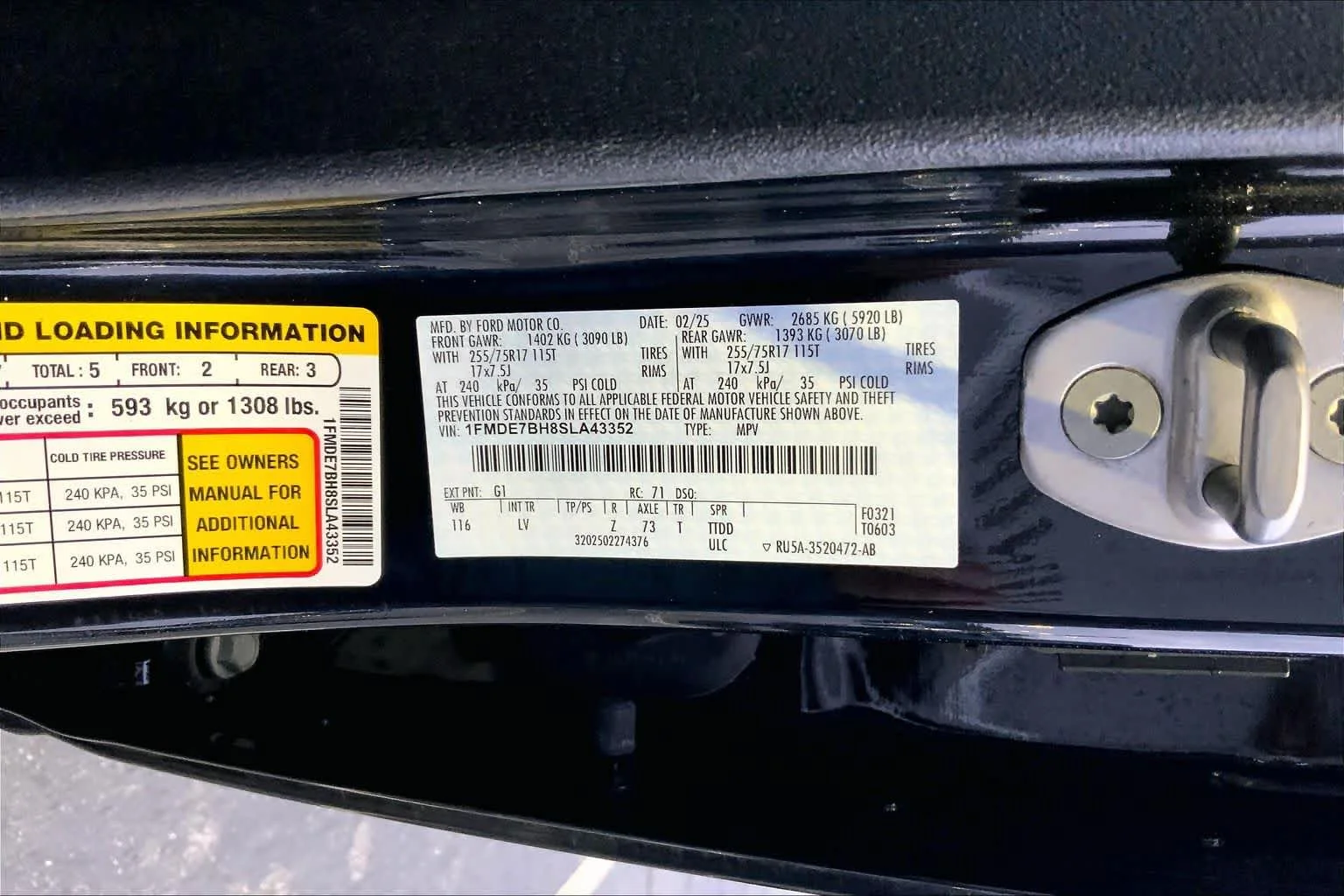 Used 2025 Shadow Black Ford Big Bend image 31