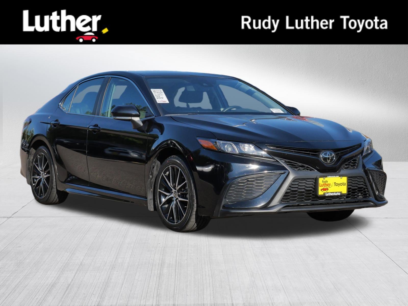Used 2024 Midnight Black Metallic Toyota SE image 1