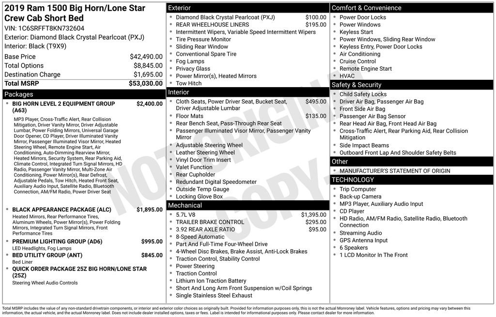 Used 2019 Black Ram Big Horn/Lone Star image 6