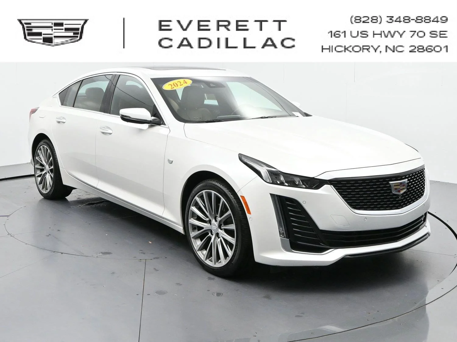Used 2024 Crystal White Tricoat Cadillac Premium Luxury image 1