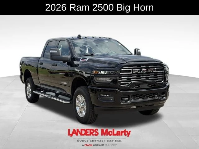 New 2026 Diamond Black Crystal Pearl-Coat Exterior Paint RAM Big Horn image 2