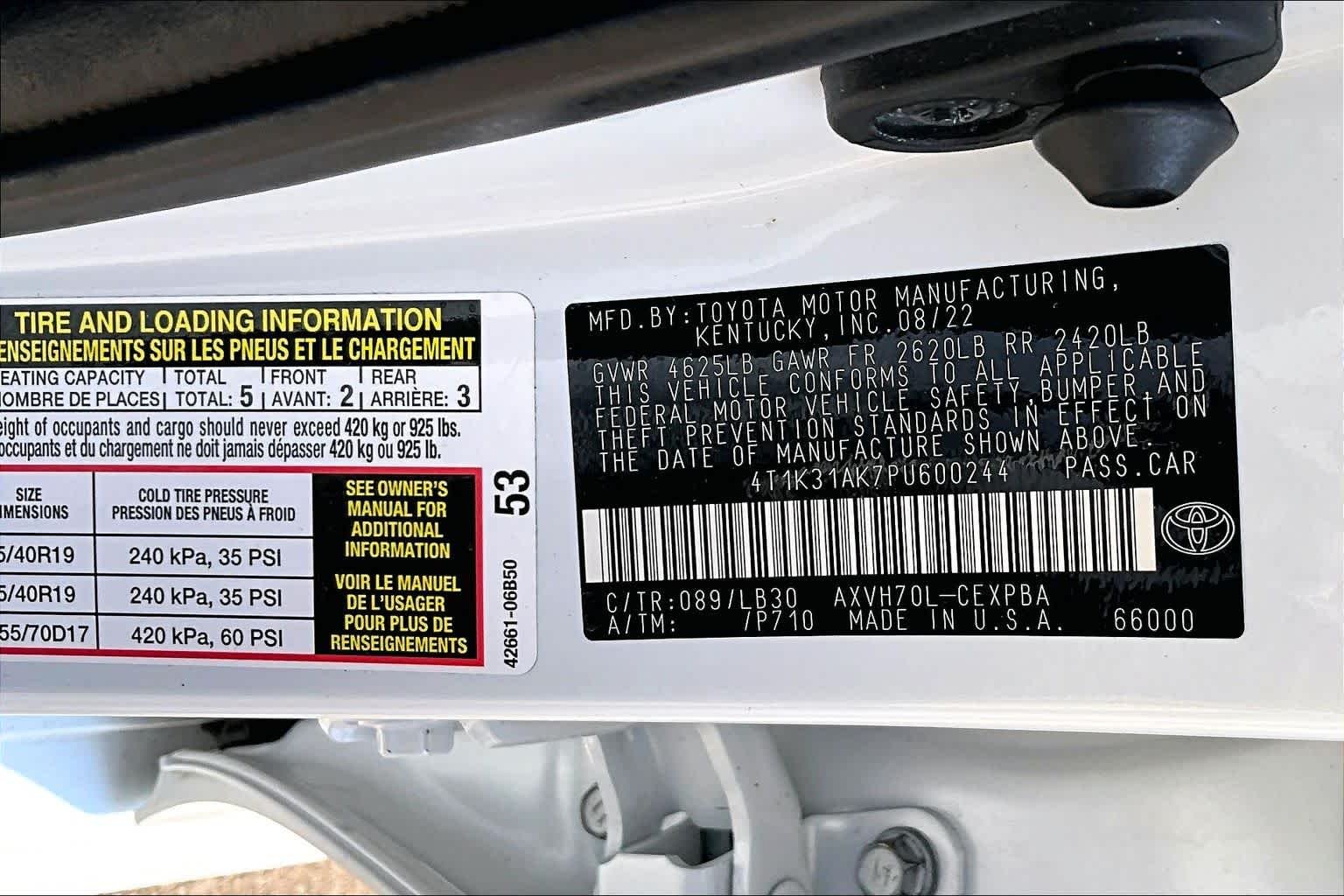 Used 2023 Wind Chill Pearl Toyota Hybrid XSE image 33