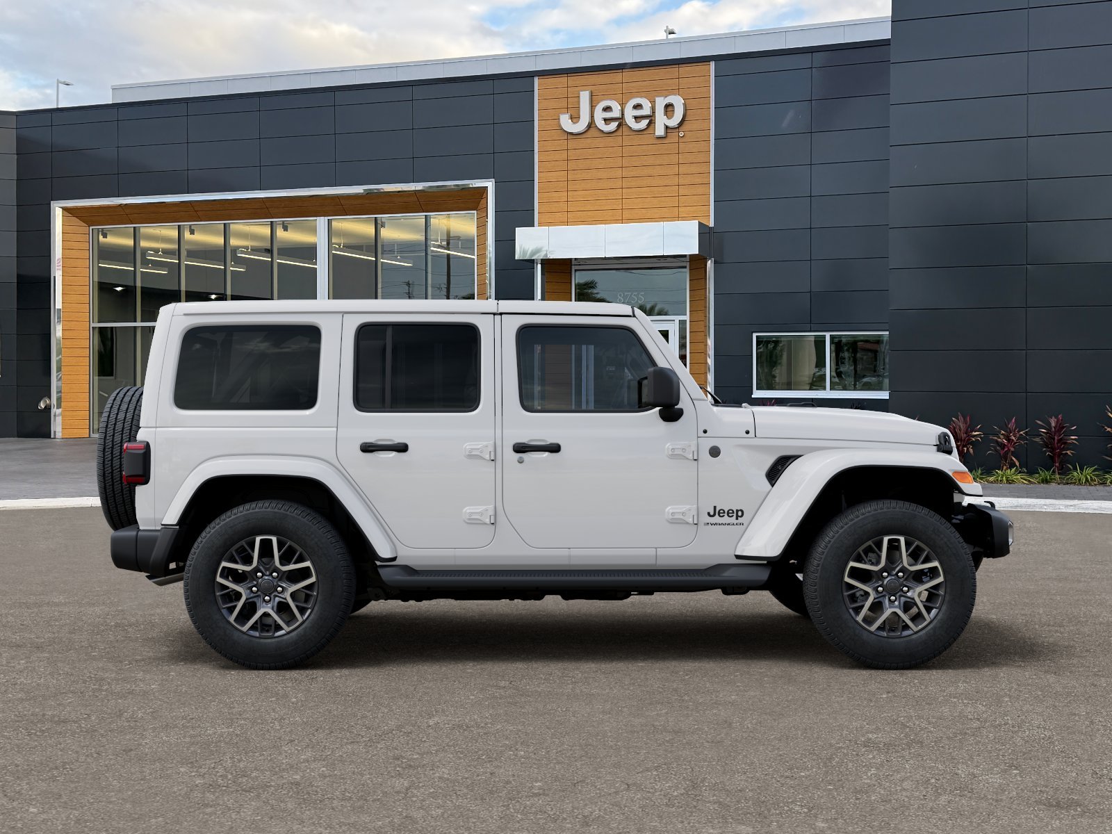New 2026 Bright White Clear-Coat Exterior Paint Jeep Sahara image 53